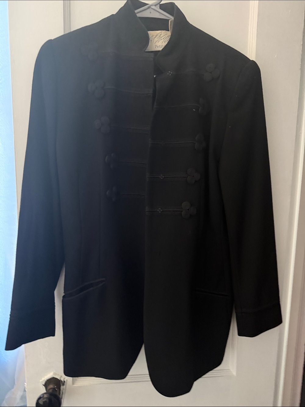 Black Men's Mandarin-Style Jacket